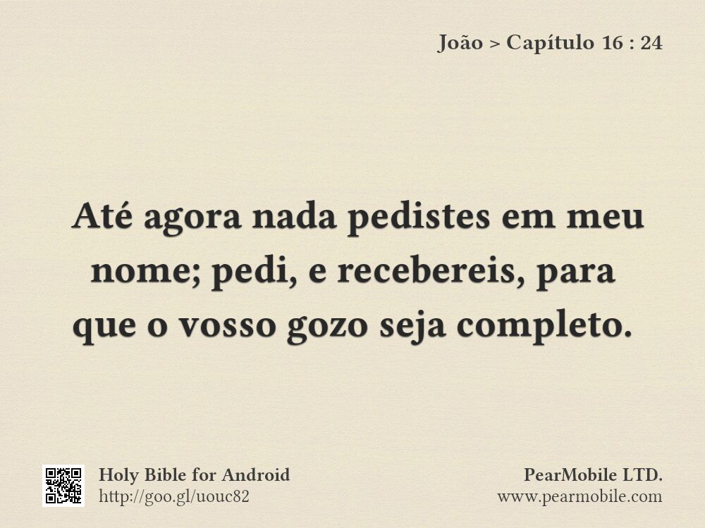 João, Capítulo 16:24